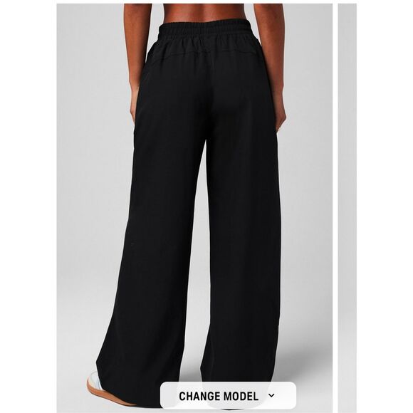 Fabletics Downtown Wide Leg Pants Black Size XS - Picture 2 of 8